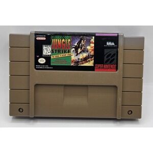Jungle Strike SNES Super Nintendo Entertainment System Cartridge Tested Working
